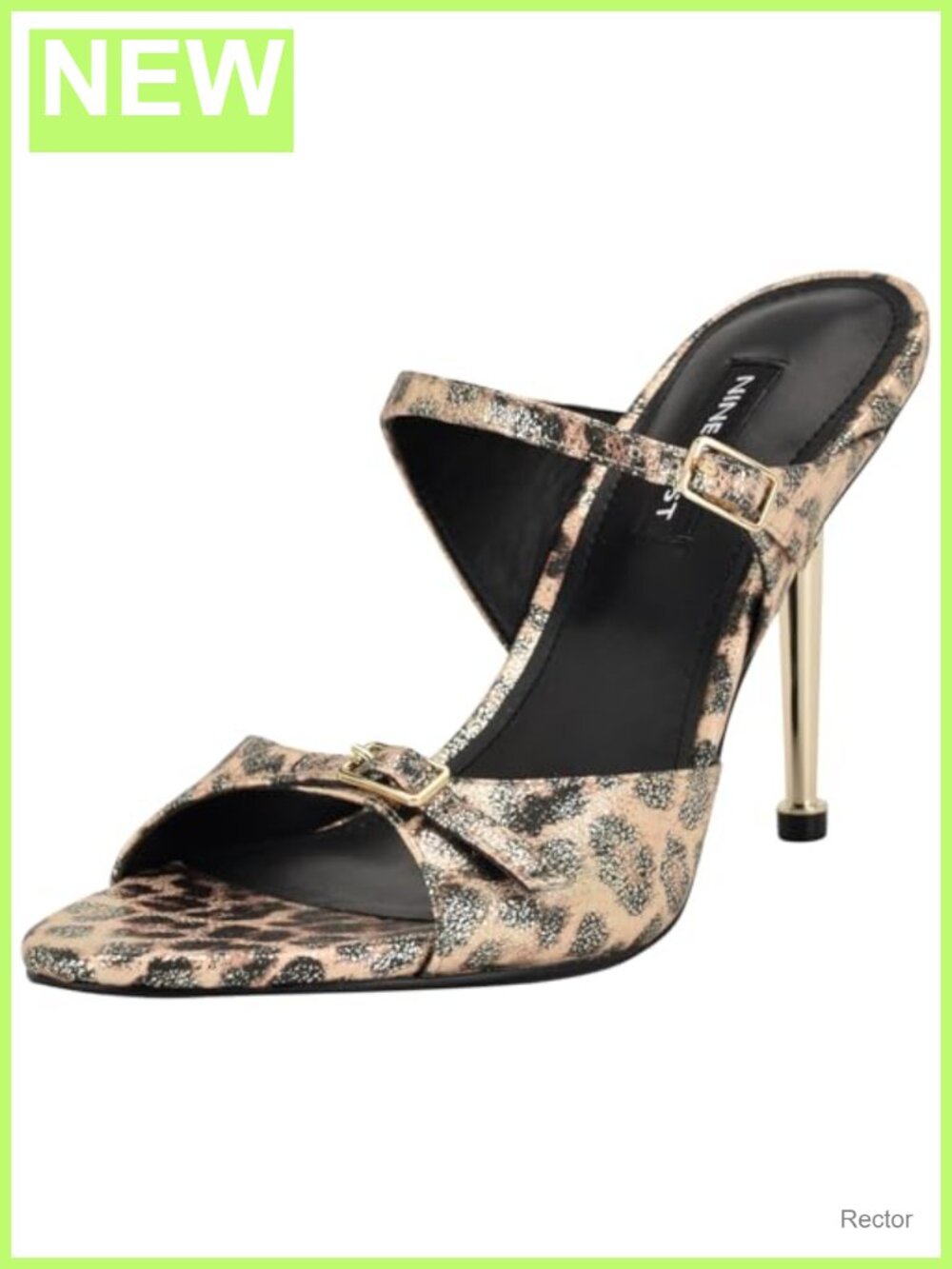 Nine West Reida Stiletto Heeled Sandals Slip-On Open Toe Dress Shoes